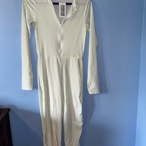 White Full-Length Jumpsuit